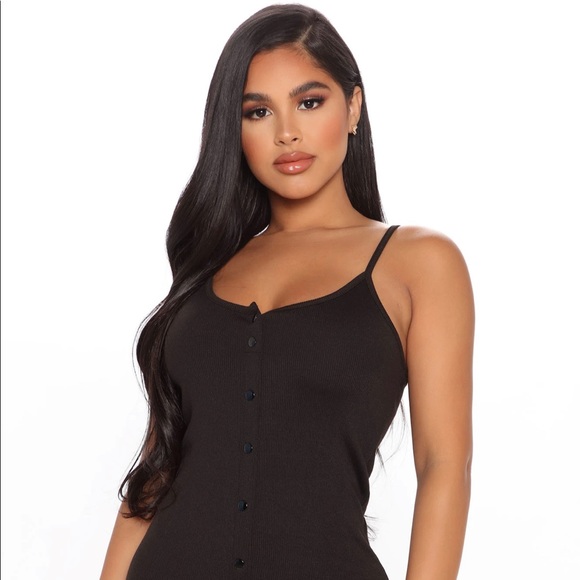 NEW Button Front Mini Dress - Picture 3 of 6